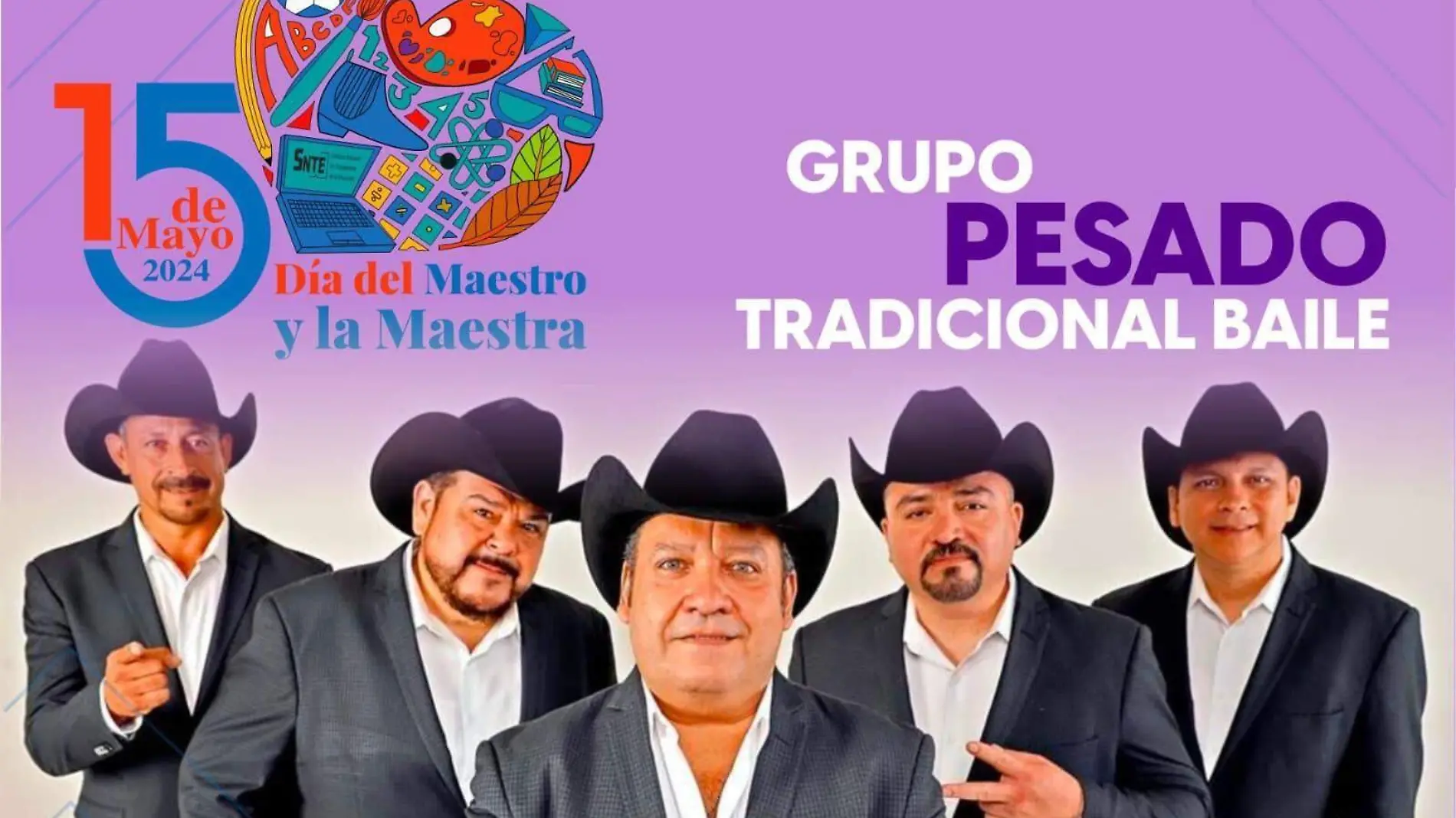 Grupo pesado celebración día del maestro